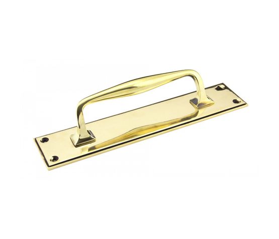 From the Anvil Art Deco Pull Handle on Backplate