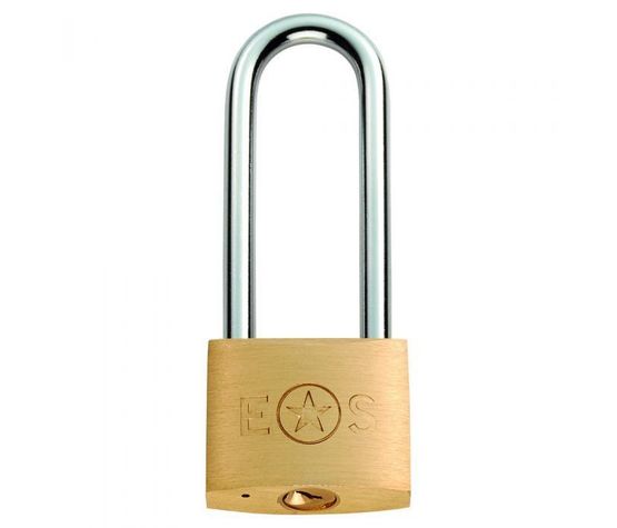 Eurospec Brass Long Shackle Padlock
