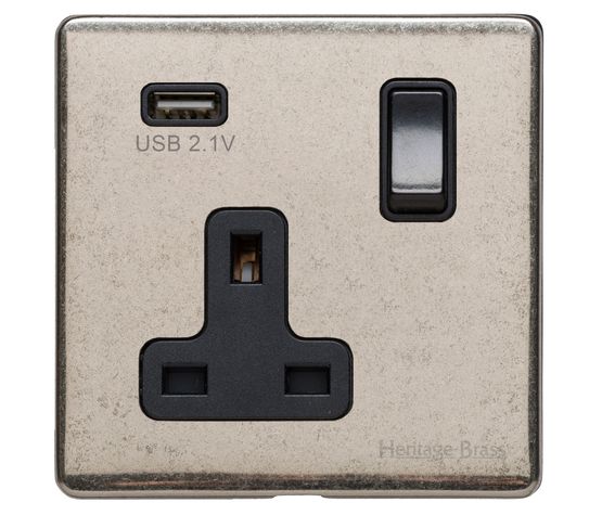 Marcus Vintage (1-2 Gang)  Switched USB Socket