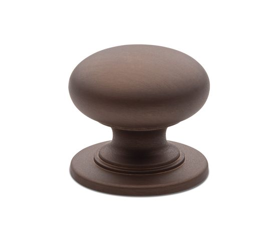 Classic Bun Cupboard Knob on Rose