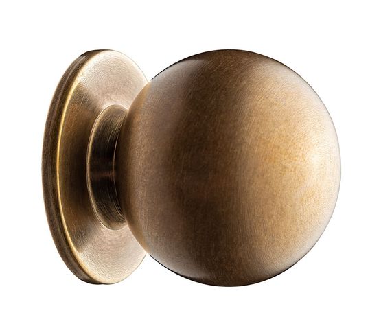 Classic Ball Cupboard Knob on Rose