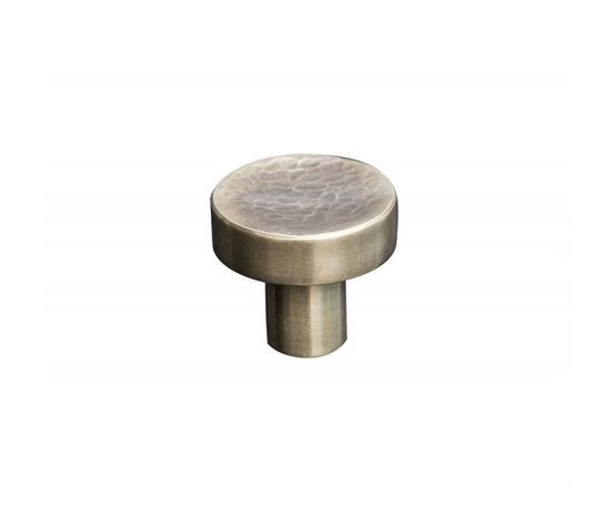 Round Hammered Concave Cabinet Knob