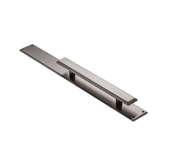 Art Deco 350mm Pull Handle on Plate