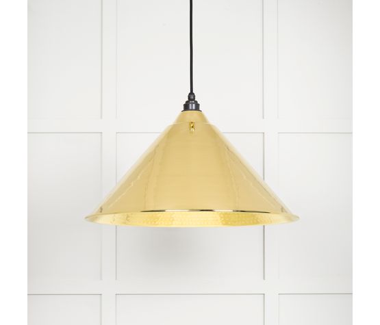 From the Anvil Hockley Hammered Brass Pendant