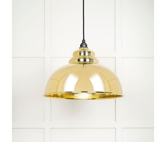 From the Anvil Harborne Hammered Brass Pendant