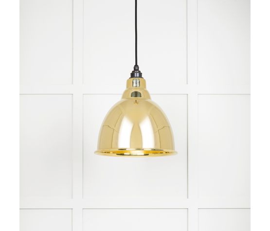 From the Anvil Brindley Smooth Brass Pendant