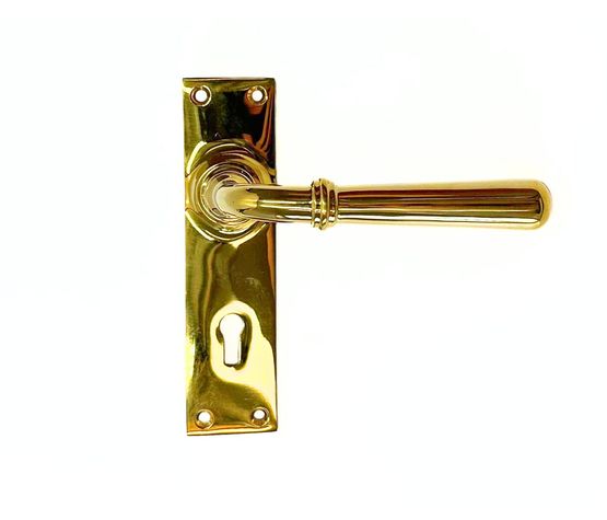 Cardea Bulb Lever Handle on Backplate