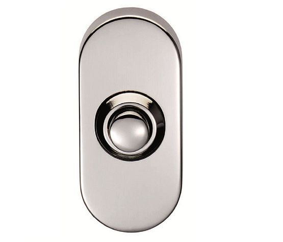Carlisle Stainless Steel Oval Doorbell Push