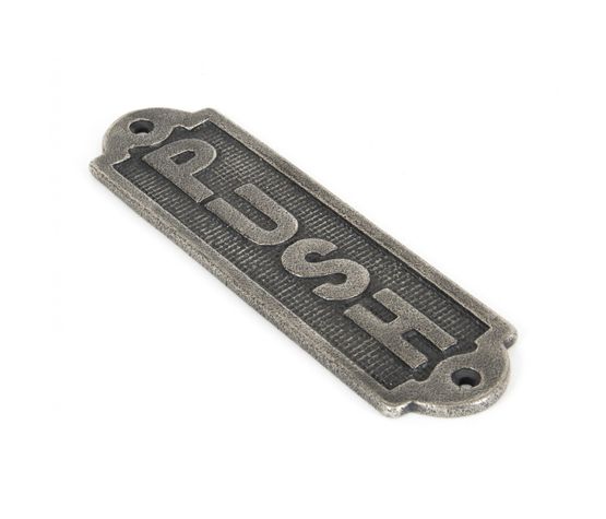 From The Anvil Vertical 'Push' Sign