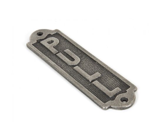 From The Anvil Vertical 'Pull' Sign